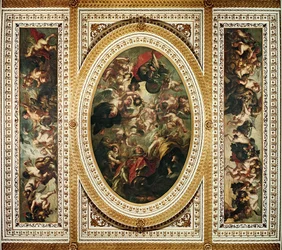El techo de Whitehall: La apoteosis de Jacobo I (1566-1625) 1632-34